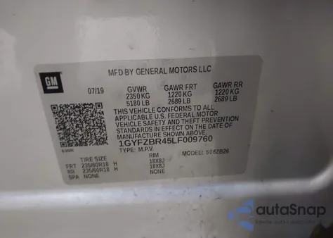 2020 Cadillac Xt4 Awd Luxury from USA, damaged, VIN 1GYFZBR45LF009760